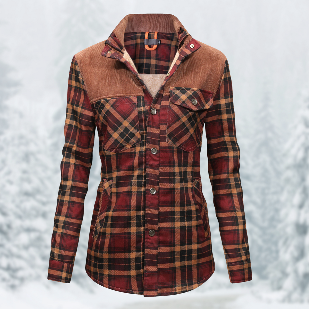 JO | Flannel hiking jacket for women