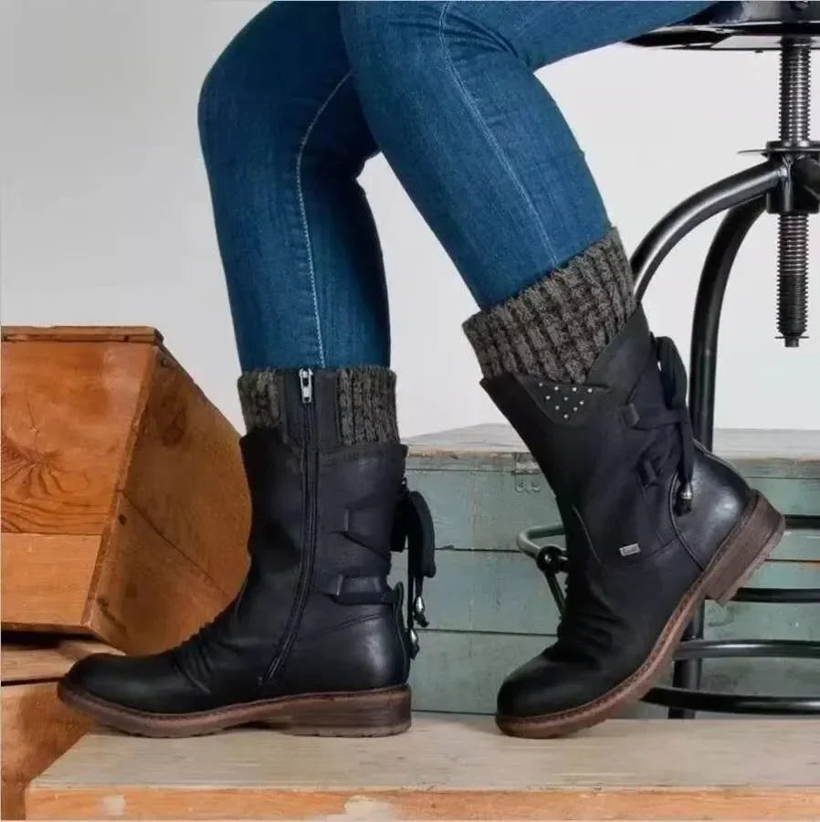 Sleek and Supportive Orthopedic Boots