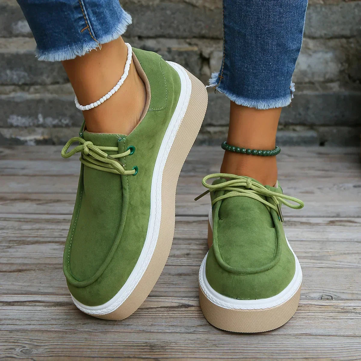 KS | Casual suede platform sneakers