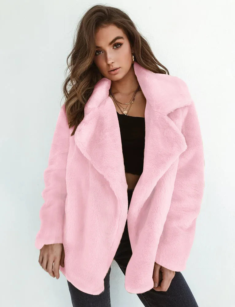 JO | warm plush teddy coat