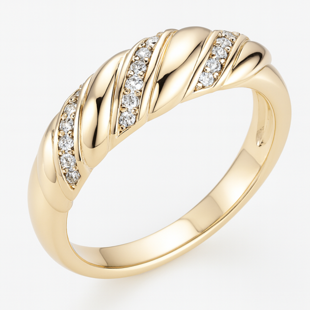 Spiral Ridge Ring