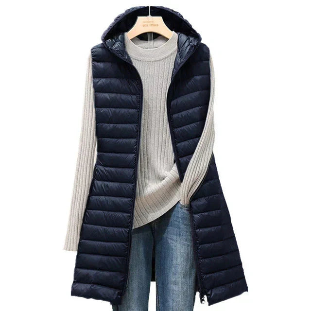 JO | long jacket without sleeves