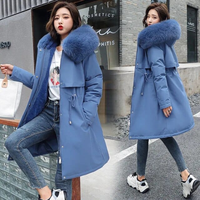 JO | Long jacket with hood for women