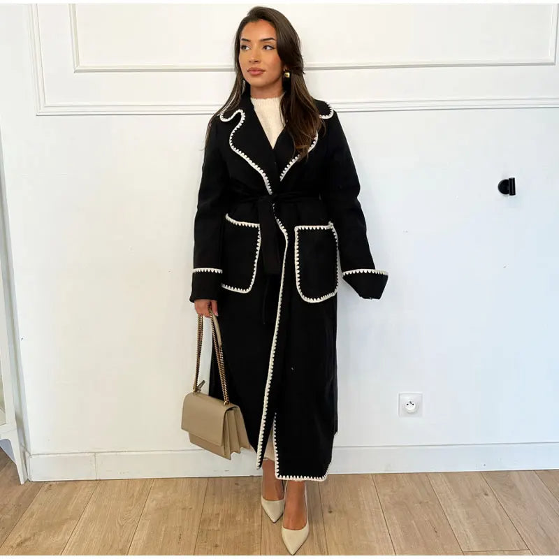 JO | Pocket coat with lapel for women