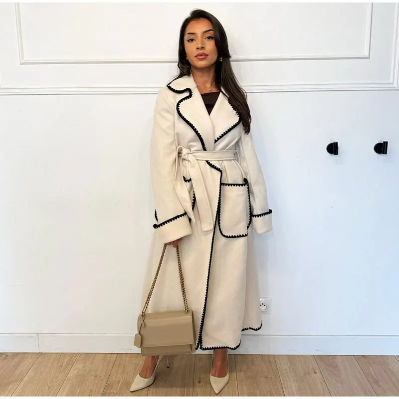 JO | Pocket coat with lapel for women