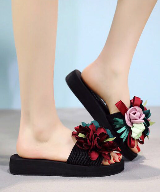 New Vacation Flower Beach Slide Sandals Ap1041