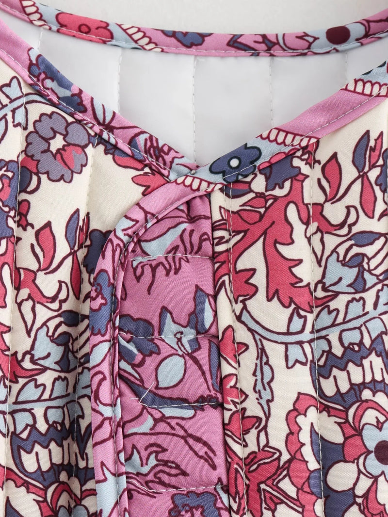 Printed Quilted Waistcoat