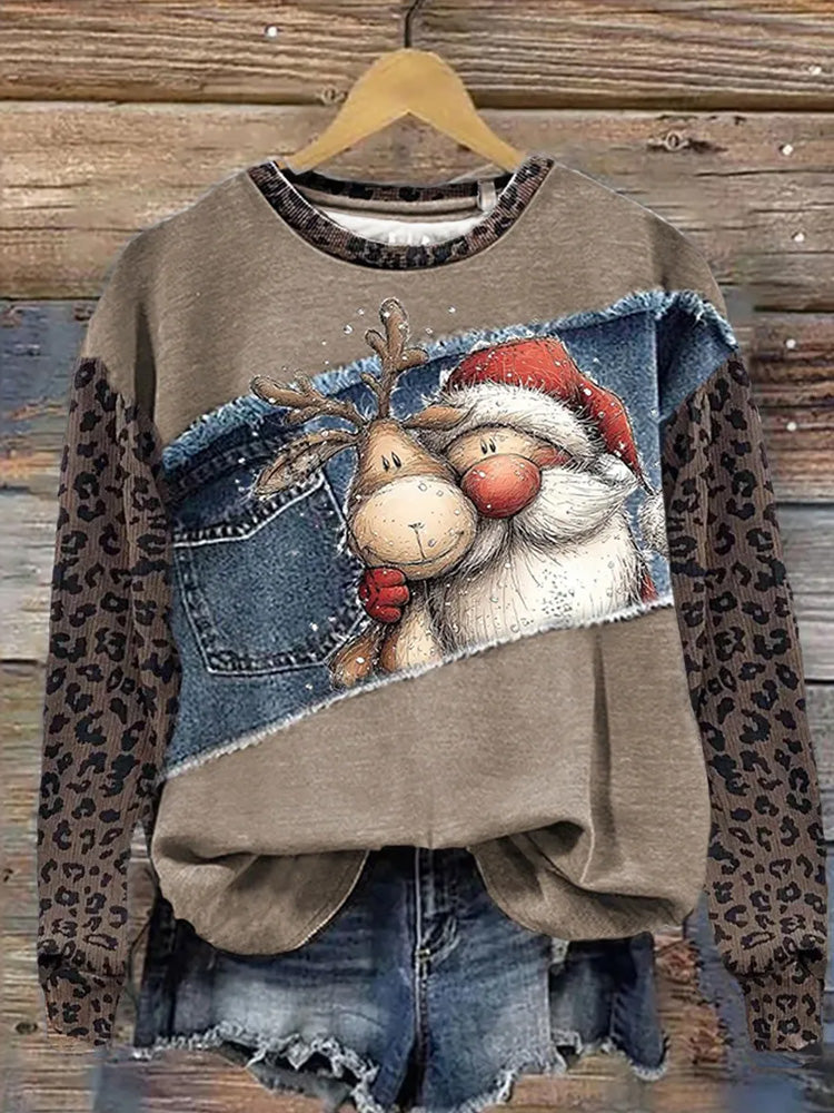 Comstylish Women's Christmas Art Sweatshirt