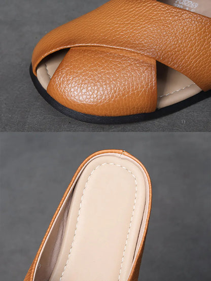 Subtly Elegant Slippers with a Refined Vintage Look
