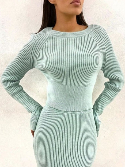 Feel Cozy Skirt Two Set