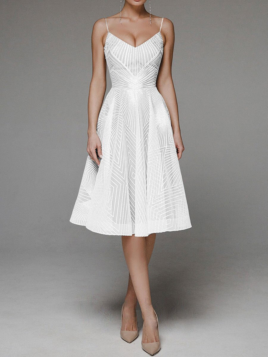 ’s Spring Summer Maxi Dress Strap Embroidered Sleeveless Dress
