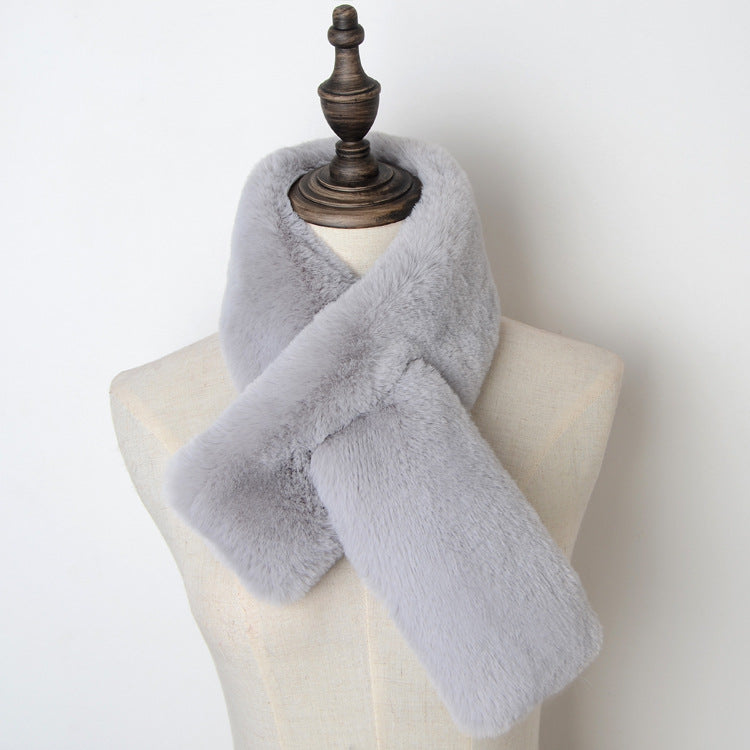Comstylish Vintage Basic Cozy Ecofriendly Fur Scarf