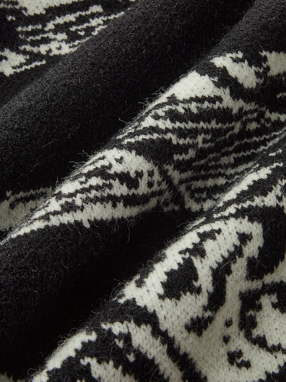 Printed Oversize Knit Outwear