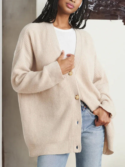 Popular Color Cardigan Sweater Coat Top