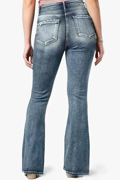 Make Old Mid Waist Regular Denim Jeans
