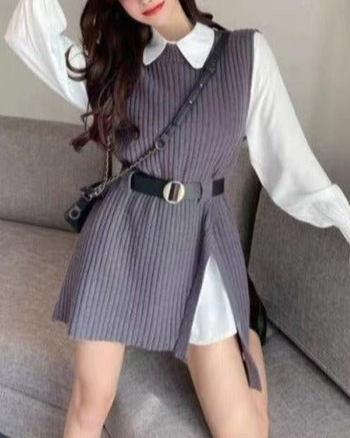 Veronica Shirt & Vest Set