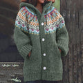 Vintage Button Down Icelandic Pattern Cardigan Sweater elevenforest