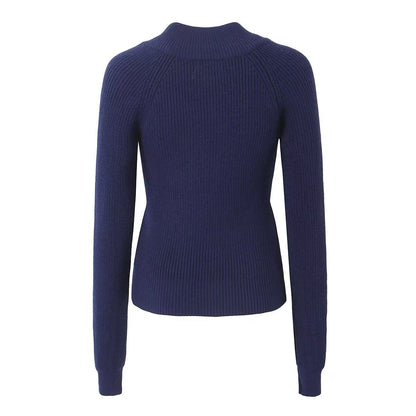 Knitting Cardigan Round Neck Slim Single Breasted Knitwear Autumn Clothing