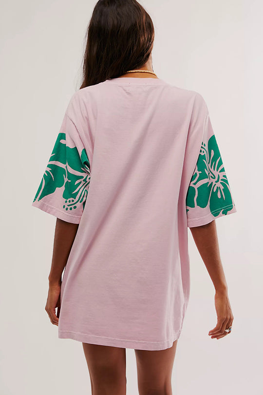 Print Loose Round Neck Short Sleeve T-shirt