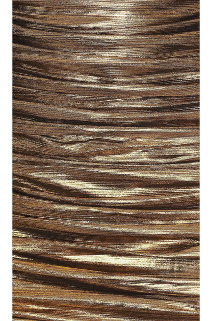 Alyssa Metallic Drawstring Gathered Midi Dress