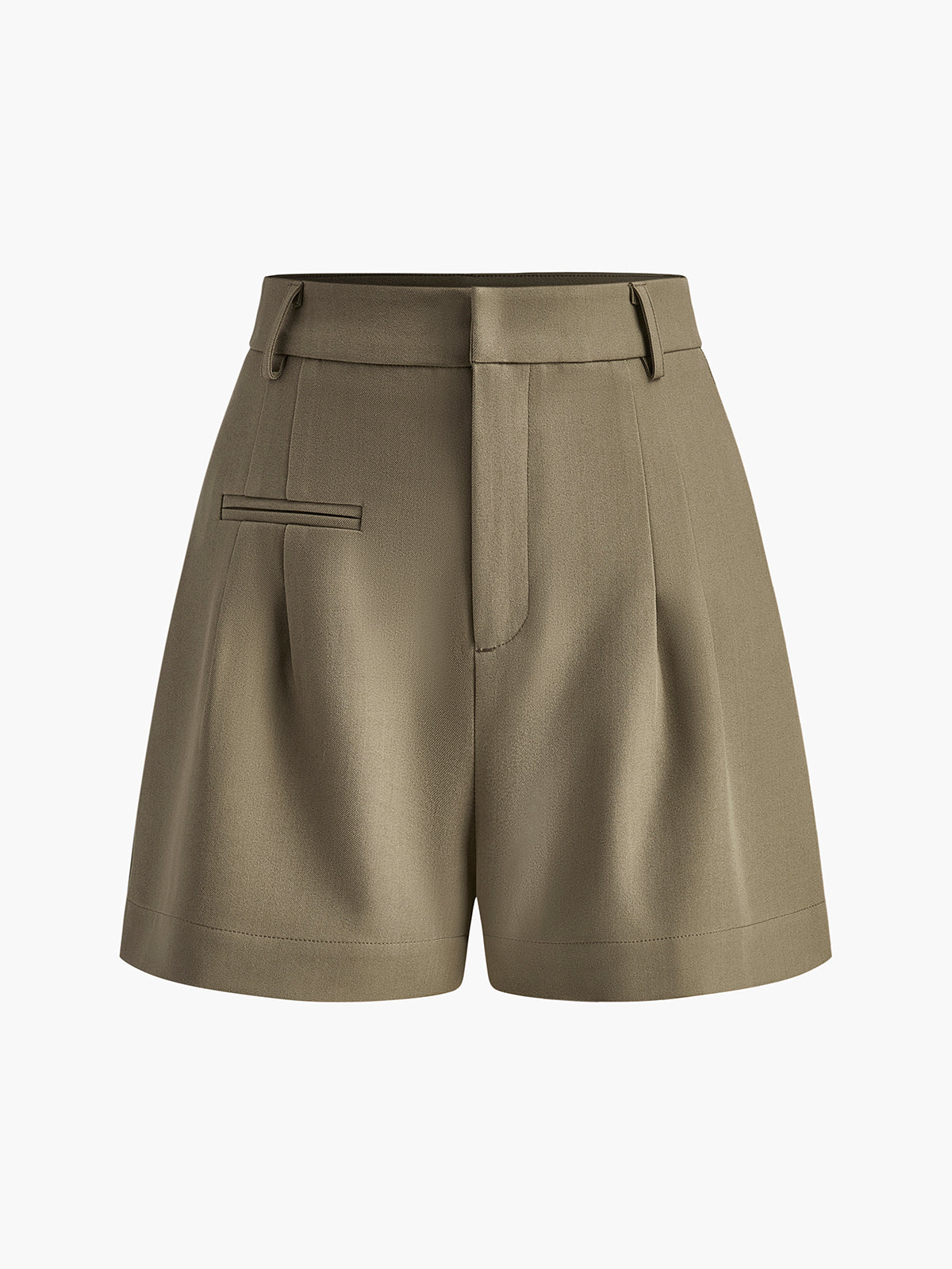Mid Waist Shorts Without Belt
