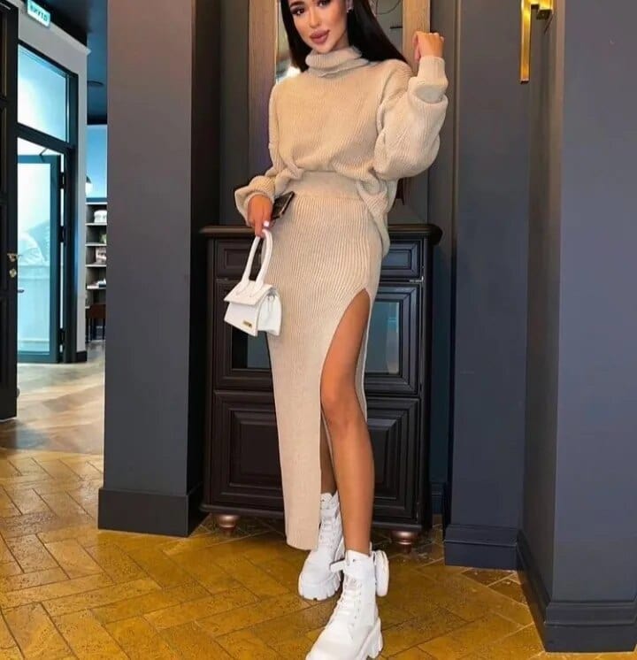 JO | Knitted sweater with turtleneck