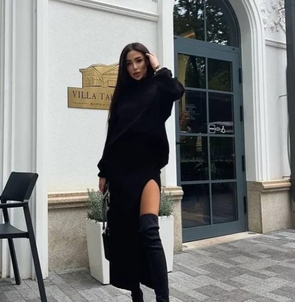 JO | Knitted sweater with turtleneck