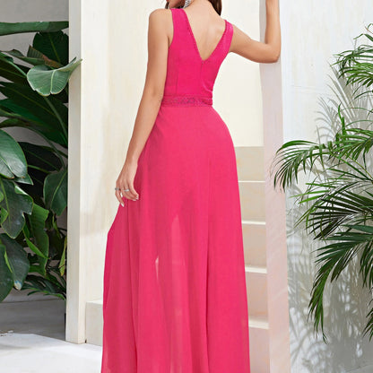 Jumpsuit Dopamine Mesh Lace Sleeveless Suspender Pants