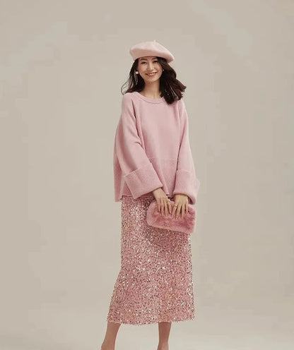 Sparkle Midi Skirt