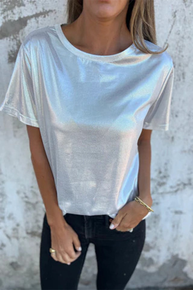 Color O Neck T-shirts(5 Colors)