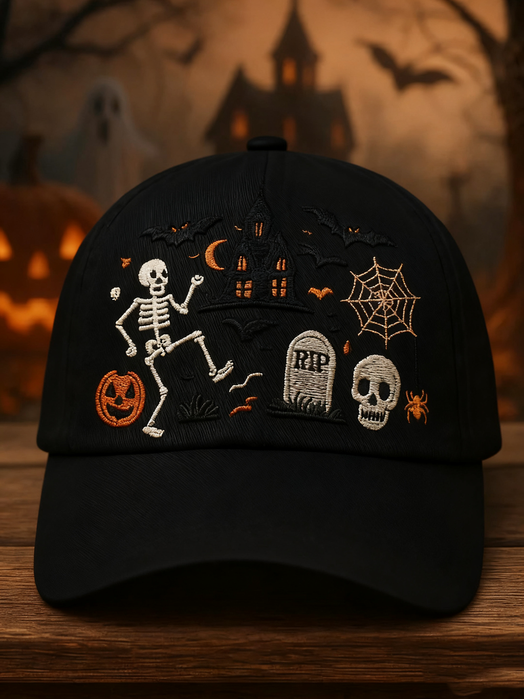 Halloween Printed Casual Unisex Hat artswardrobe