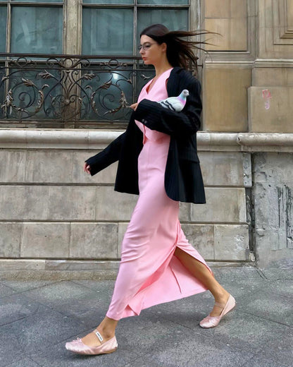 Pink Suit Waistcoat and Skirt Set