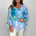 Comstylish Summer Pre-Order Sfumato Printed Chiffon Shirt