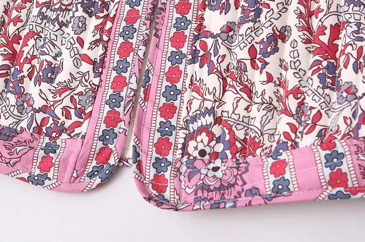 Printed Quilted Waistcoat