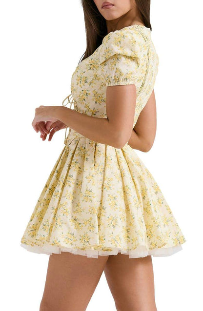 Emily V-neck Corset Mini Dress
