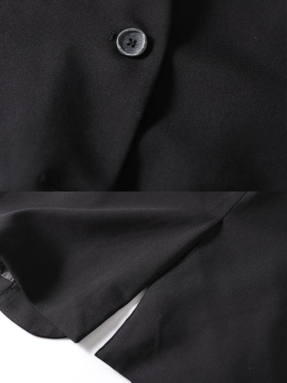 Asymmetric Color Buttoned Vest Top