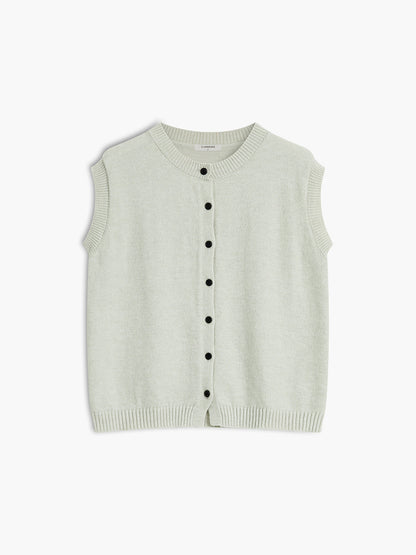 Button Up Sweater Vest