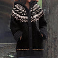 Vintage Fairman Island Knitted Jacquard Cozy Cardigan elevenforest