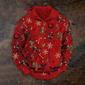 Men's Autumn And Winter Christmas Holiday Party Knitted Hoodie artswardrobe