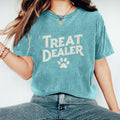 Comstylish Vintage Treat Dealer Dog Lover Washed Cozy T Shirt