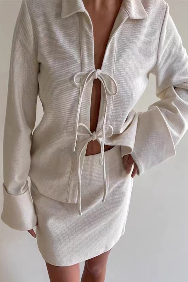 Simplicity Frenulum Shirt Collar Outerwear