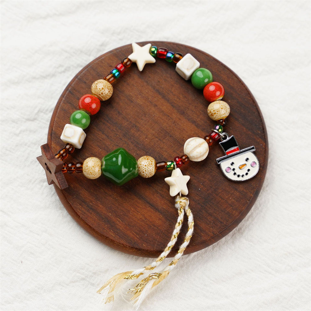 Comstylish Hot Christmas Handcrafted Beaded Bracelets
