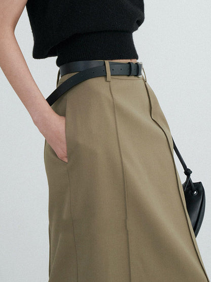 Loose Buttoned Color Long Sleeves Lapel Blouses&shirts Tops + Skirts Bottom + Notched Collar Blazer Outerwear Three Pieces Set