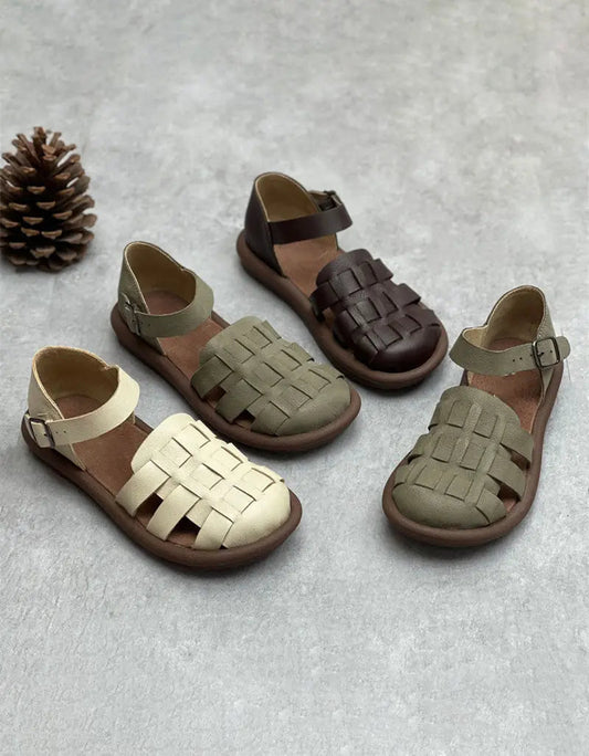 Wide Toe Box Soft Sole Flat Sandals