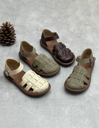 Wide Toe Box Soft Sole Flat Sandals