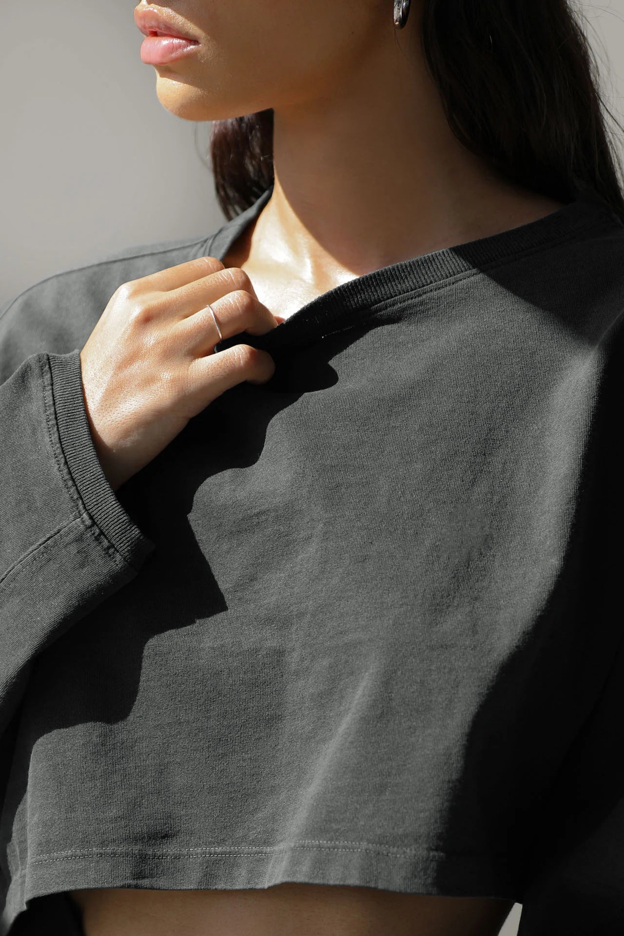 European and American Short Sports Bottoming Shirt T-shirt Knitwear