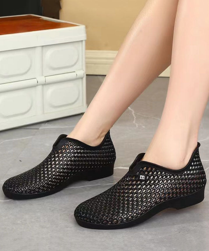 Versatile Yellow Hollow Out Walking Sandals Aa002