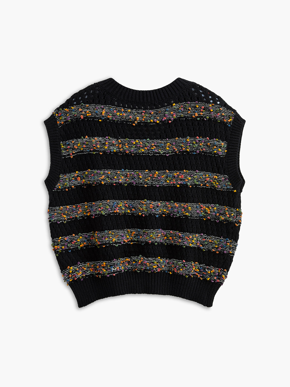 Colorful Dot Striped Vest