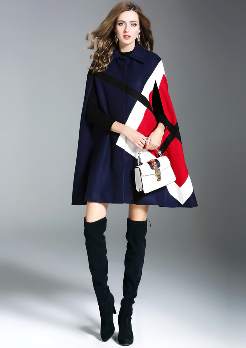 Rosa Batwing Cape Coat