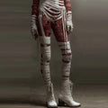 Women's Halloween Lace Skull Casual Leggings artswardrobe
